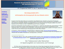 Tablet Screenshot of kongress.dggpp.de